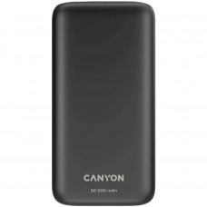Батарея універсальна Canyon PB-301 30000mAh PD/20W, QC/3.0 (CNE-CPB301B)