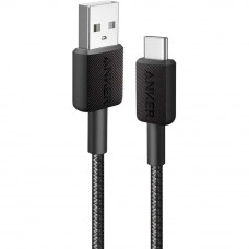 Кабель Anker 322 USB-A - USB-C 1.8 м, Black (A81H6G11)