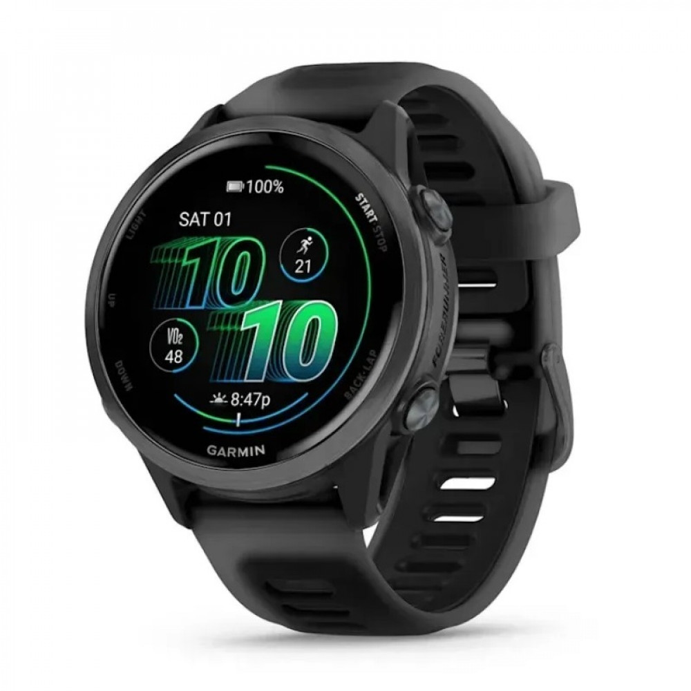 Смарт-годинник Garmin Forerunner 570 42mm Slate Gray with Black/Translucent Black Silicone with Slate Buckle (010-02970-40)