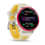 Смарт-годинник Garmin Forerunner 570 42mm Raspberry with Mango/Translucent Bone with Silver Buckle (010-02970-42)