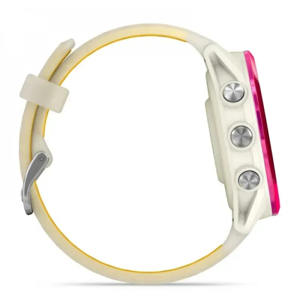Смарт-годинник Garmin Forerunner 570 42mm Raspberry with Mango/Translucent Bone with Silver Buckle (010-02970-42)