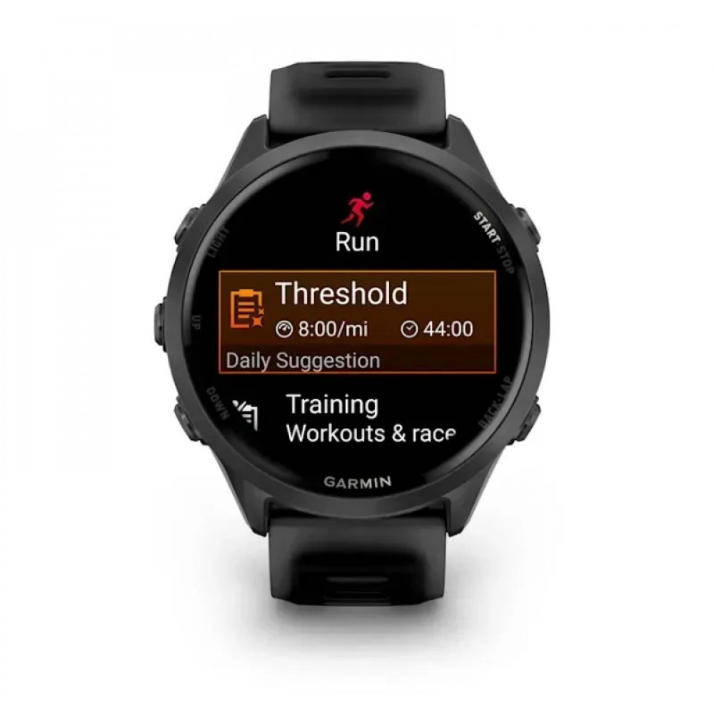 Смарт-годинник Garmin Forerunner 570 47mm Slate Gray with Black/Translucent Black Silicone with Slate Buckle (010-02971-40)