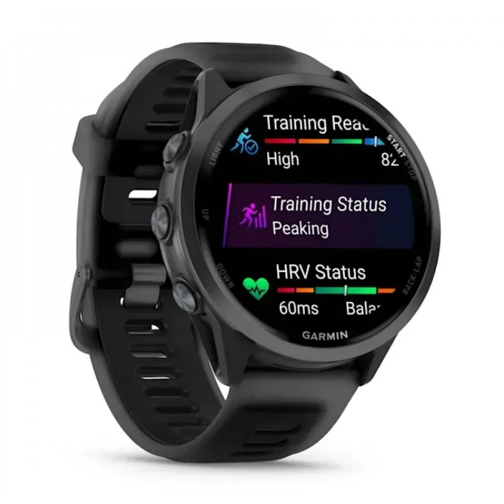 Смарт-годинник Garmin Forerunner 570 47mm Slate Gray with Black/Translucent Black Silicone with Slate Buckle (010-02971-40)