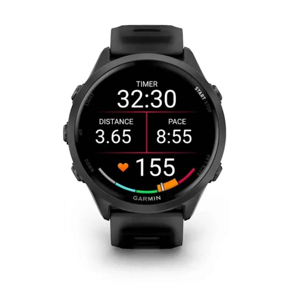 Смарт-годинник Garmin Forerunner 570 47mm Slate Gray with Black/Translucent Black Silicone with Slate Buckle (010-02971-40)