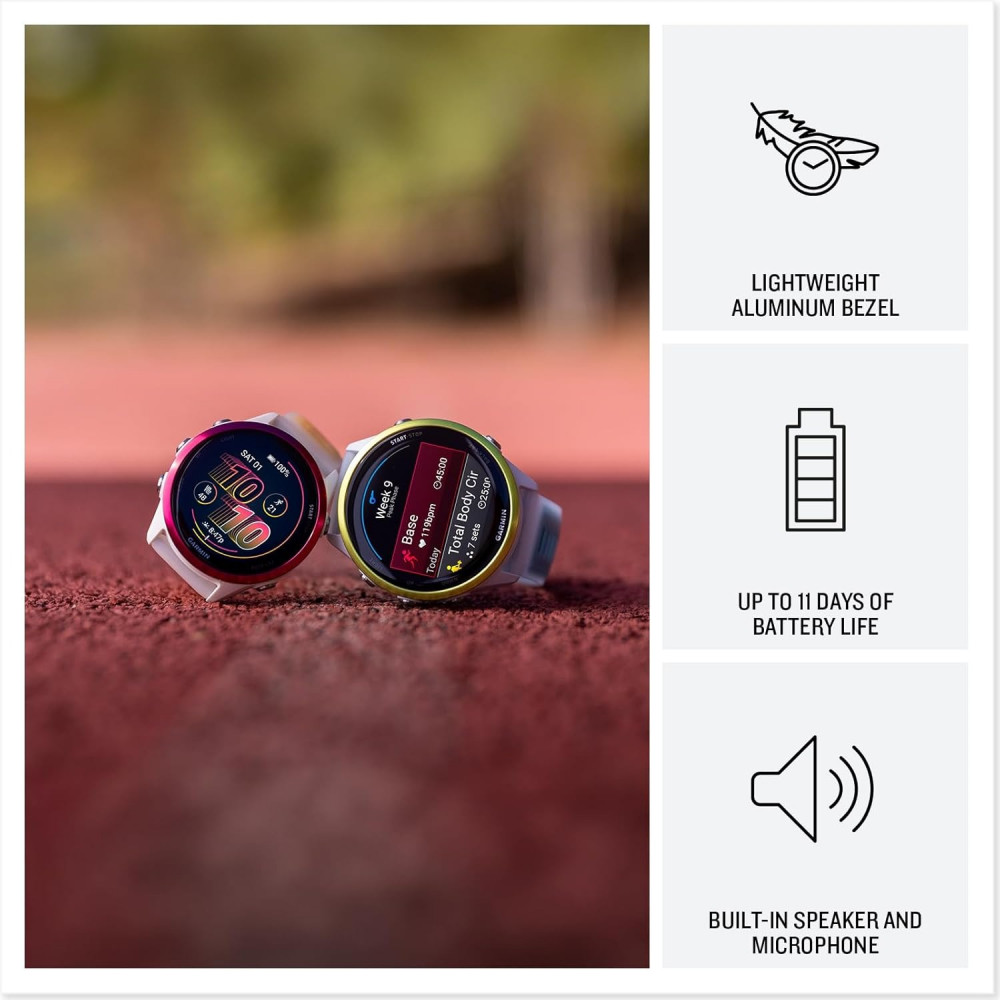 Смарт-годинник Garmin Forerunner 570 47mm Slate Gray with Black/Translucent Black Silicone with Slate Buckle (010-02971-40)