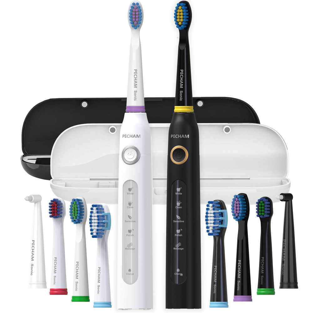 Набір зубних щіток Pecham Black and White Travel Set PC-084 (0290119010100)