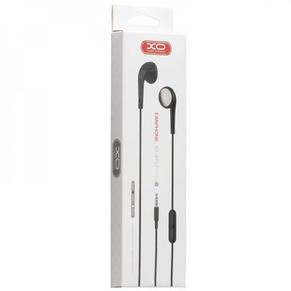 Гарнітура XO EP17 Music Earphone Black (6920680866571)