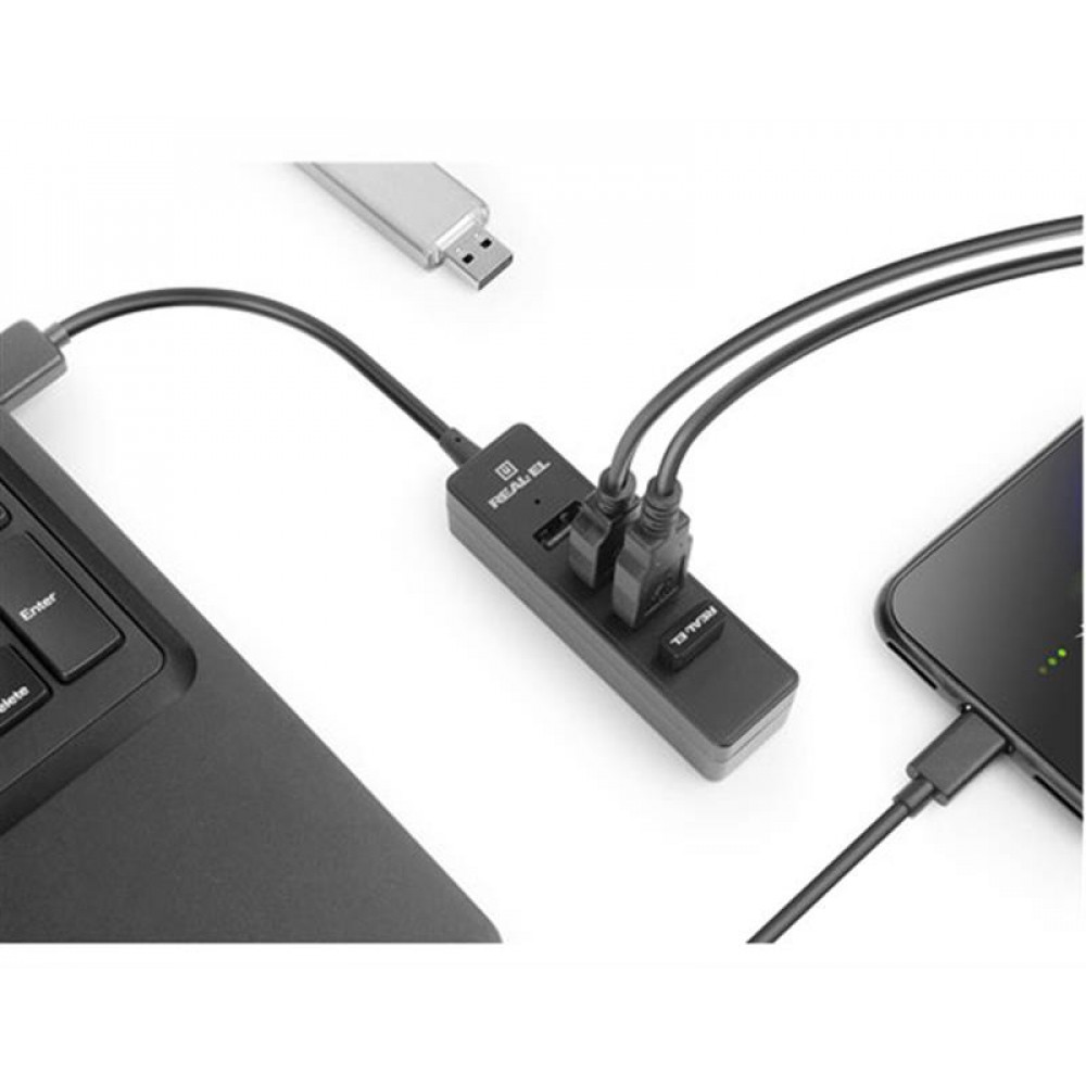 USB-хаб REAL-EL HQ-154 4 ports
