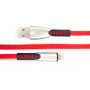 Кабель Dengos USB - Lightning (M/M) 0.25 м Red (PLS-L-SHRT-PLSK-RED)