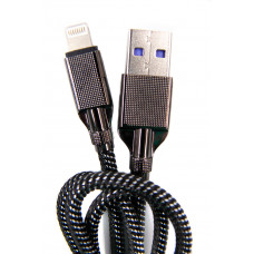 Кабель Dengos USB - Lightning (M/M) 4A 1 м Black (NTK-L-KPR-USB3-BLACK)