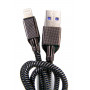 Кабель Dengos USB - Lightning (M/M) 4A 1 м Black (NTK-L-KPR-USB3-BLACK)