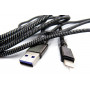 Кабель Dengos USB - Lightning (M/M) 4A 1 м Black (NTK-L-KPR-USB3-BLACK)