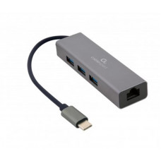 USB-хаб Cablexpert USB Type-C Grey 3-в-1 (A-CMU3-LAN-01) USB-хаб Cablexpert USB Type-C Grey 3-в-1 (A-CMU3-LAN-01)