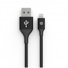 Кабель HP USB - Lightning (M/M), 2 м, чорний (DHC-MF100-2M) Кабель HP USB - Lightning (M/M), 2 м, чорний (DHC-MF100-2M)