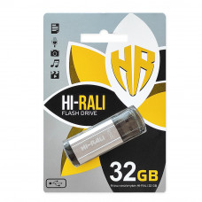 Флеш-накопичувач USB 32GB Hi-Rali Stark Series Silver (HI-32GBSTSL) Флеш-накопичувач USB 32GB Hi-Rali Stark Series Silver (HI-32GBSTSL)