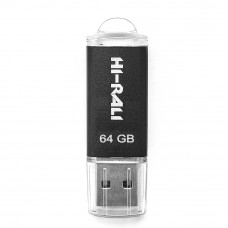 Флеш-накопичувач USB 64GB Hi-Rali Rocket Series Black (HI-64GBVCBK) Флеш-накопичувач USB 64GB Hi-Rali Rocket Series Black (HI-64GBVCBK)