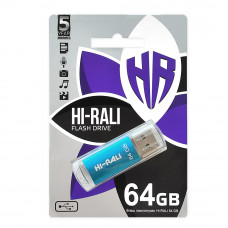 Флеш-накопичувач USB 64GB Hi-Rali Rocket Series Blue (HI-64GBVCBL) Флеш-накопичувач USB 64GB Hi-Rali Rocket Series Blue (HI-64GBVCBL)