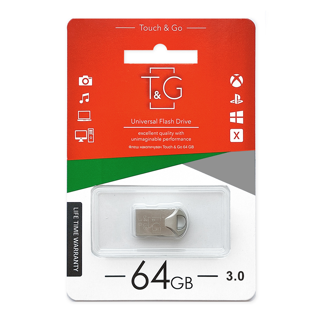 Флеш-накопичувач USB3.0 64GB T&G 106 Metal Series Silver (TG106-64G3)