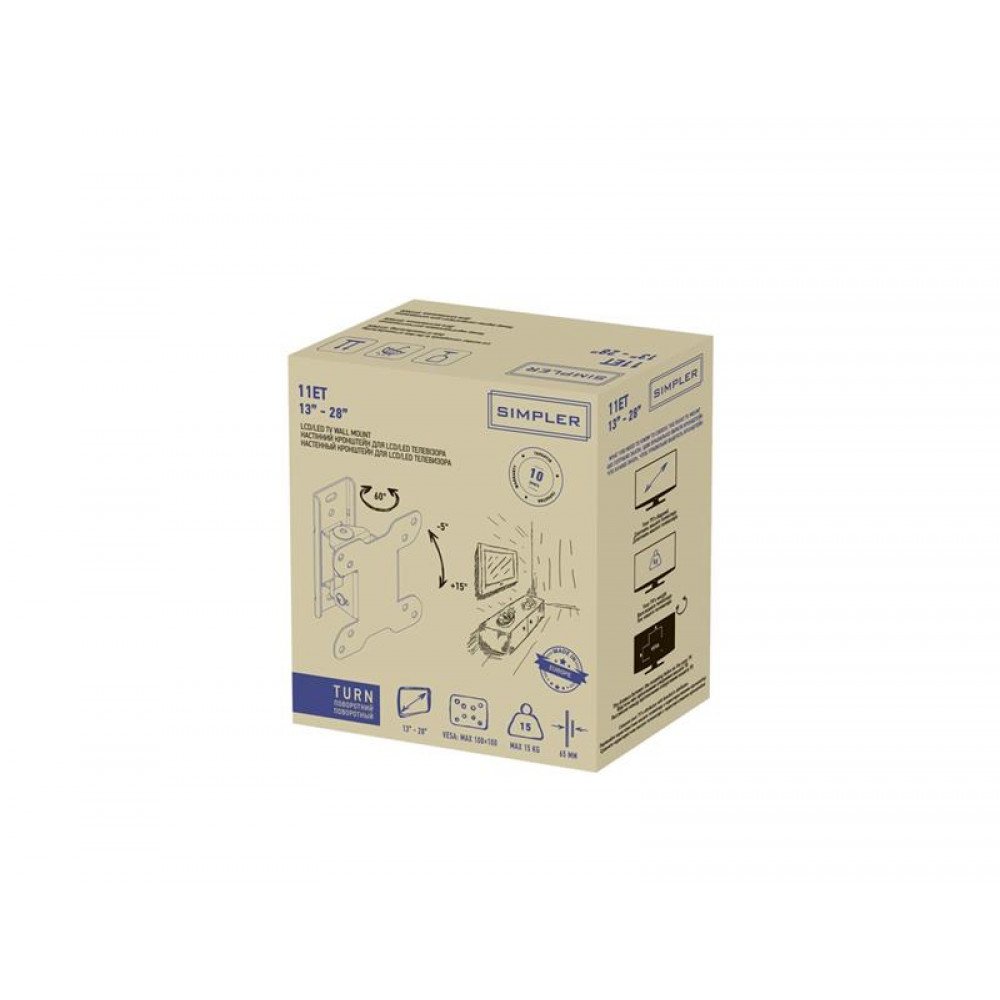 Кронштейн KSL 11ET (VESA100х100)