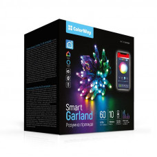 Smart LED RGB гірлянда ColorWay (CW-GS-60L10UMC) 60LED, 10м, WiFi, Bluetooth, синхронізація світла з музикою