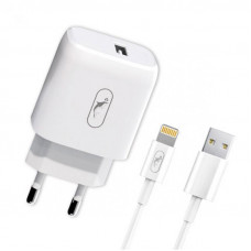 Зарядний пристрій SkyDolphin SC22EL (1USB, 2.1A) White (MZP-000158) + кабель Lightning
