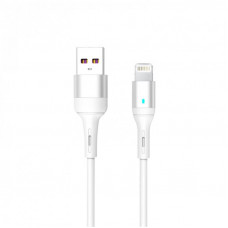 Кабель SkyDolphin S06L LED Smart Power USB - Lightning (M/M), 1 м, White (USB-000555)