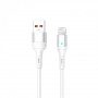 Кабель SkyDolphin S06L LED Smart Power USB - Lightning (M/M), 1 м, White (USB-000555)