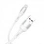 Кабель SkyDolphin S06L LED Smart Power USB - Lightning (M/M), 1 м, White (USB-000555)
