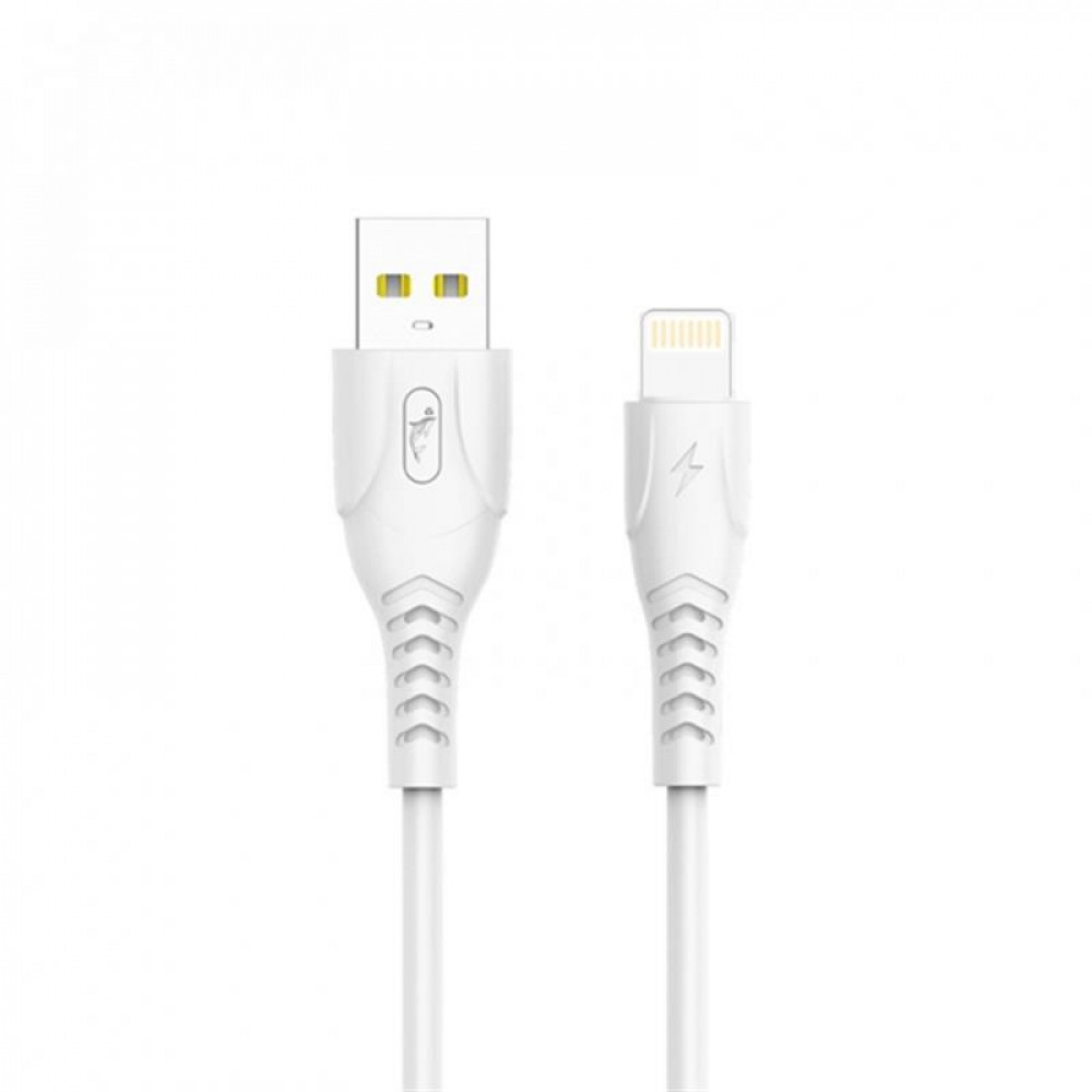 Кабель SkyDolphin S08L USB - Lightning (M/M), 1 м, White (USB-000560)