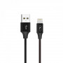 Кабель SkyDolphin S55L Neylon USB - Lightning (M/M), 1 м, Black (SDUSB-000434)