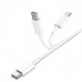 Кабель SkyDolphin S57T USB Type-C - USB Type-C (M/M), PD 18W, 1 м, White (USB-000546)