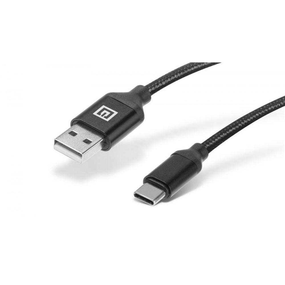 Кабель REAL-EL Premium Fabric USB - USB Type-C (M/M), 2 м, Black (EL123500047)