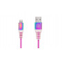 Кабель REAL-EL USB - Lightning (M/M), 1 м, Rainbow (EL123500051)