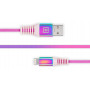 Кабель REAL-EL USB - Lightning (M/M), 1 м, Rainbow (EL123500051)