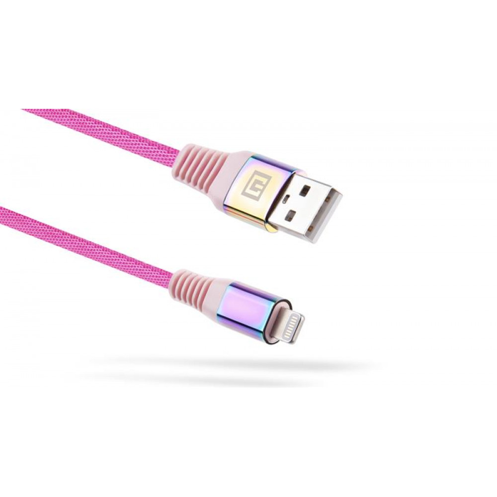 Кабель REAL-EL USB - Lightning (M/M), 1 м, Rainbow (EL123500051)