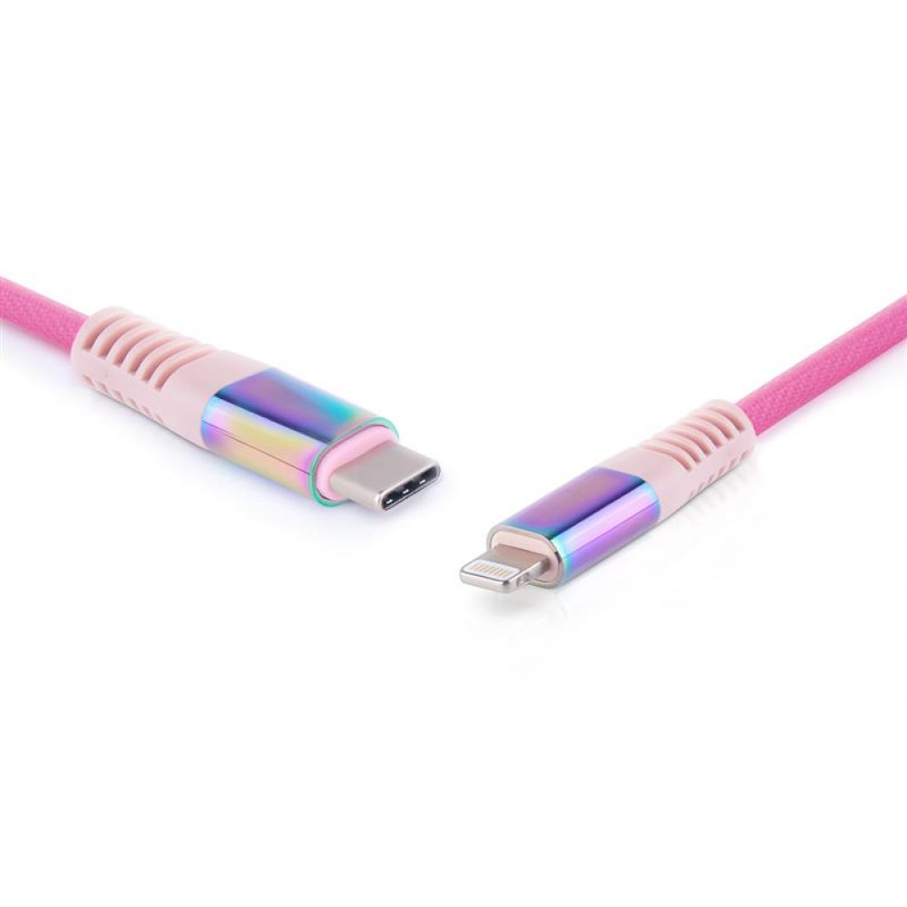 Кабель REAL-EL USB Type-C - Lightning (M/M), 1 м, Rainbow (EL123500054)