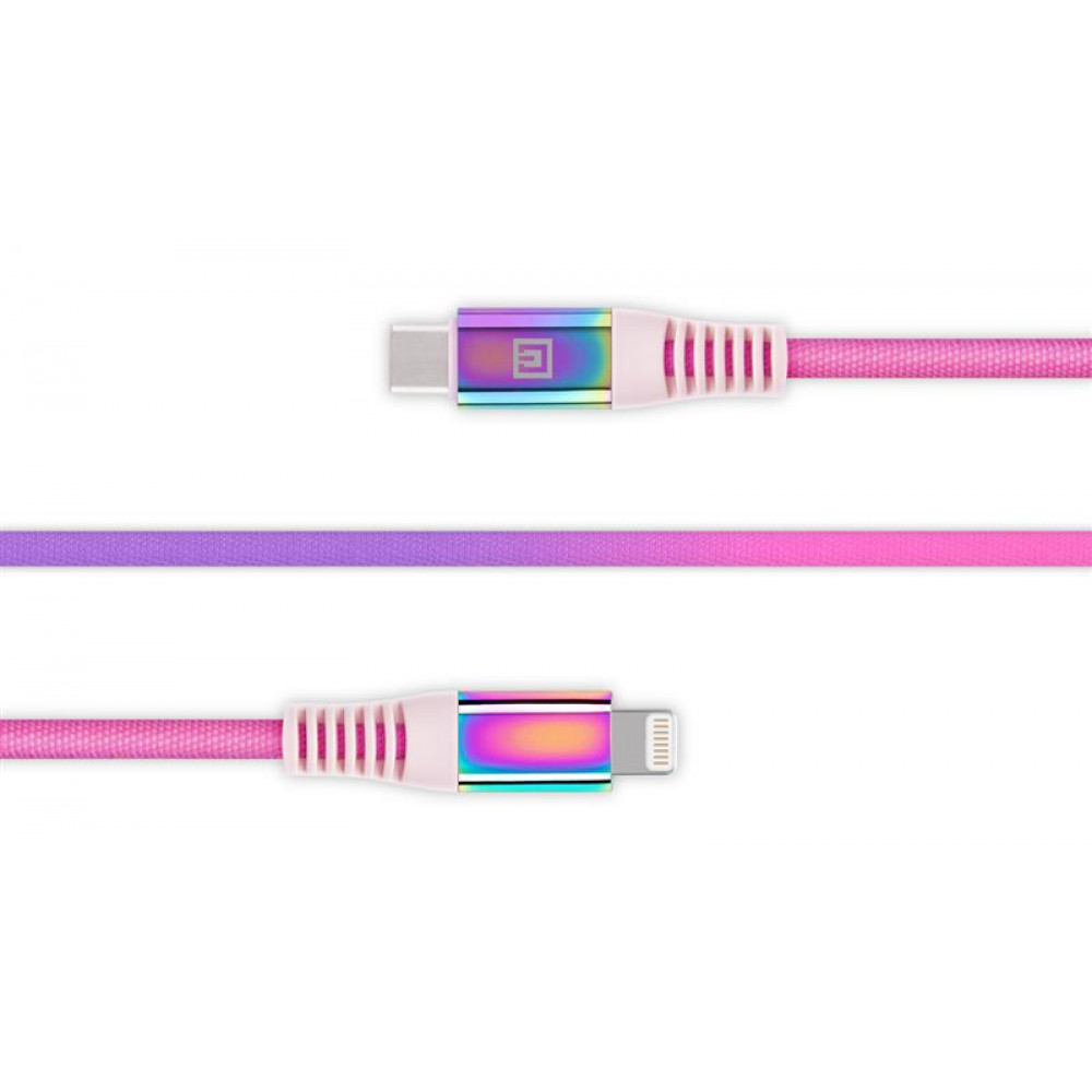 Кабель REAL-EL USB Type-C - Lightning (M/M), 1 м, Rainbow (EL123500054)