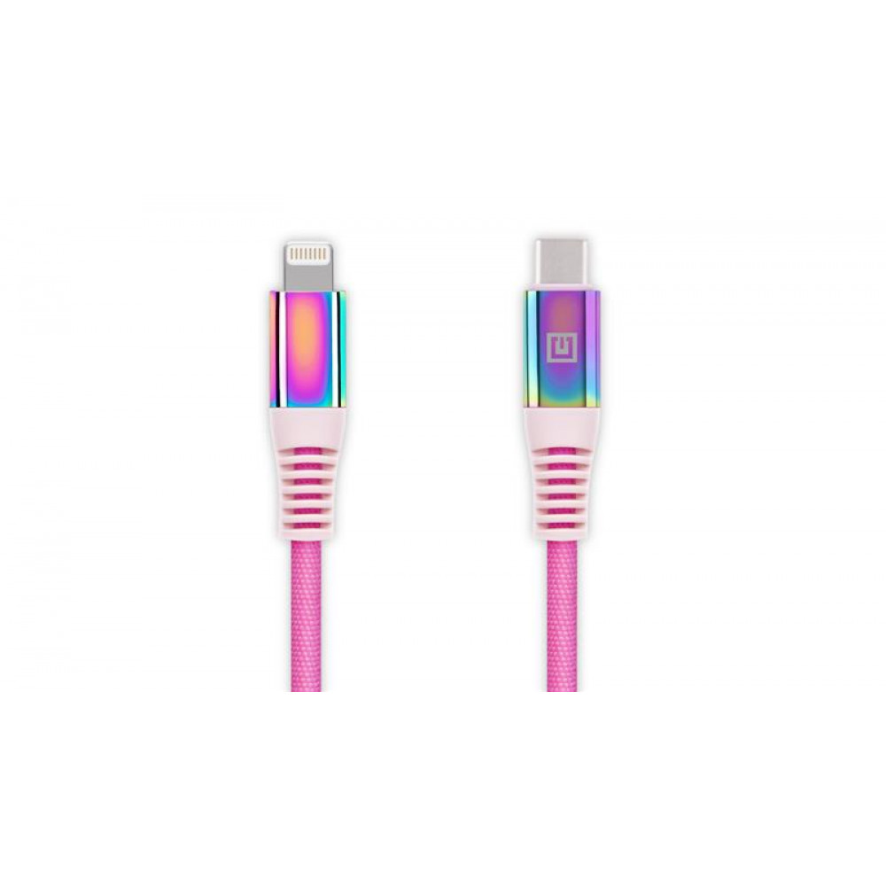 Кабель REAL-EL USB Type-C - Lightning (M/M), 1 м, Rainbow (EL123500054)