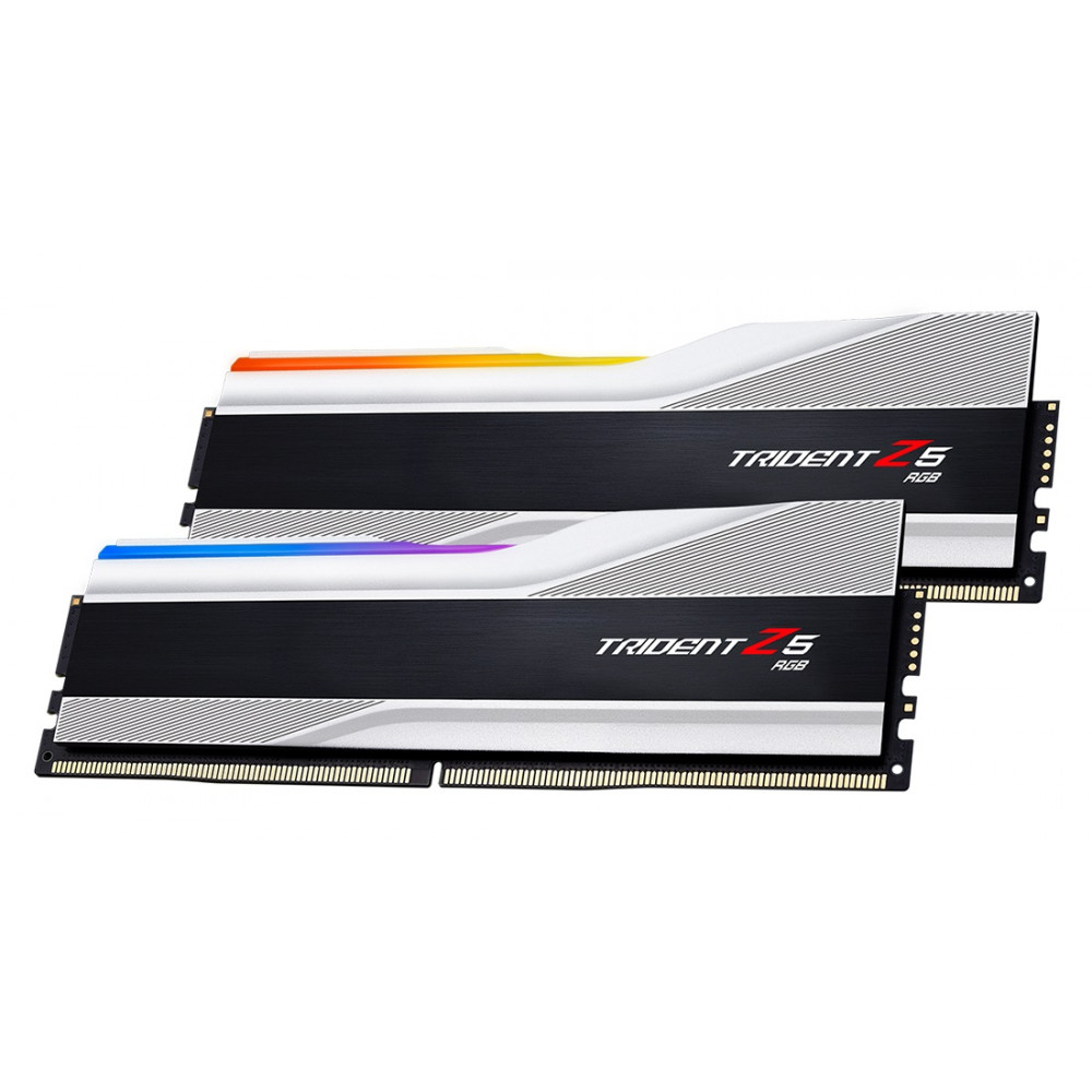 Модуль пам`ятi DDR5 2x16GB/6800 G.Skill Trident Z5 RGB Silver (F5-6800J3445G16GX2-TZ5RS)