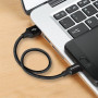 Кабель ColorWay USB - USB-Type-C (M/M) 2.4А, 0.25 м, Black (CW-CBUC048-BK)