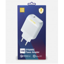 Мережевий зарядний пристрій Luxe Cube Dynamic 18W (1USBх3A) White (4446689880643)