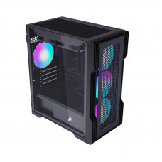 Корпус 1stPlayer T3-BK-4F1 Black без БЖ