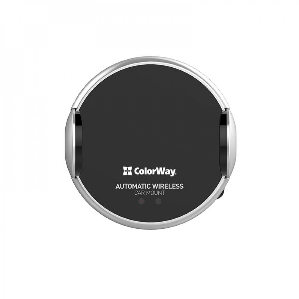 Тримач автомобільний+бездротовий ЗП ColorWay AutoSense Car Wireless Charger 2 15W Black (CW-CHAW036Q-BK)