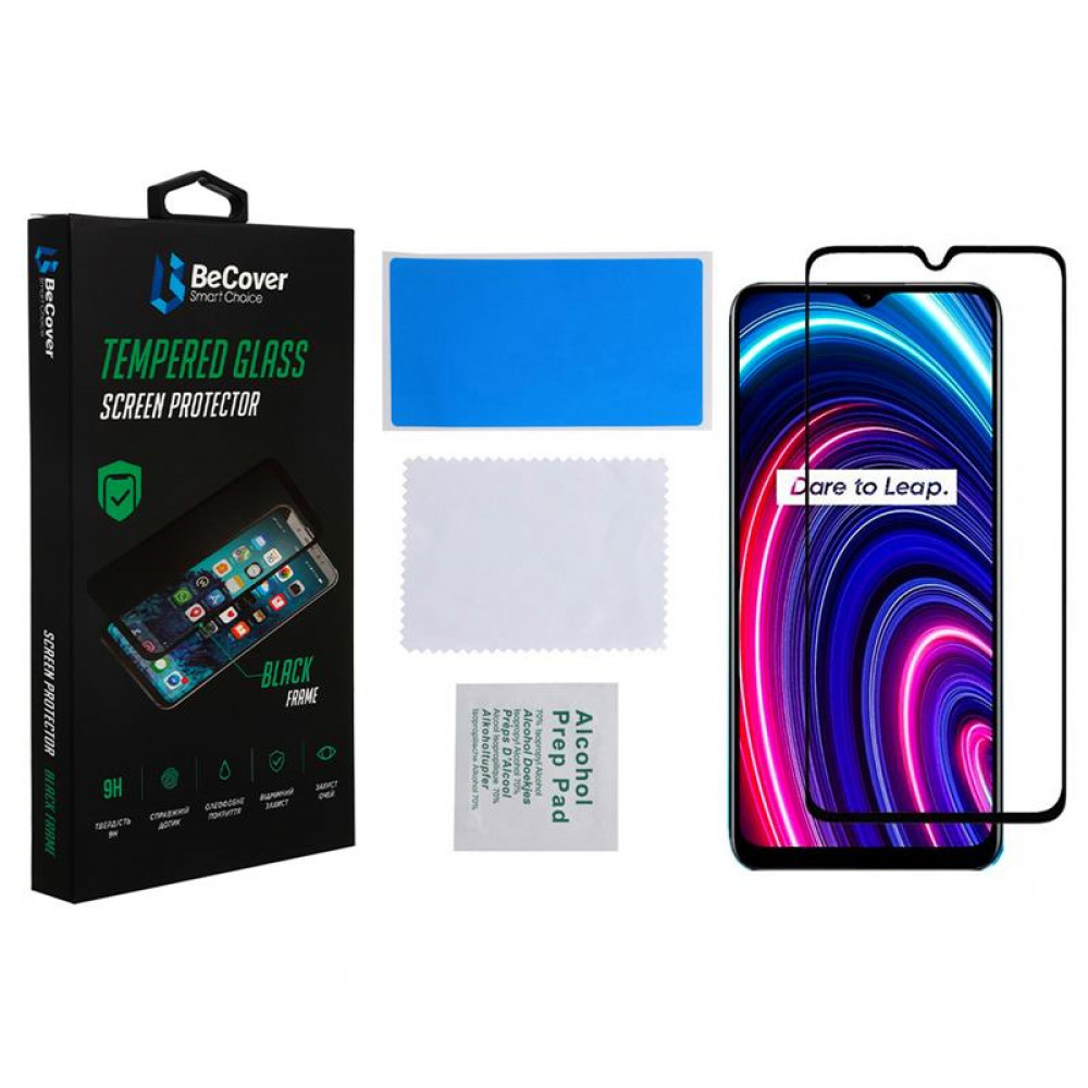 Захисне скло BeCover для Realme C25Y Black (707139)