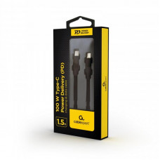 Кабель Cablexpert USB Type-C - USB Type-C (M/M), 1.5 м, Black (CC-USB2-CMCM100-1.5M)