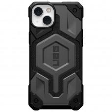 Чохол-накладка Urban Armor Gear Monarch Pro with MagSafe для Apple iPhone 14 Plus/15 Plus Kevlar Silver (114029113933)