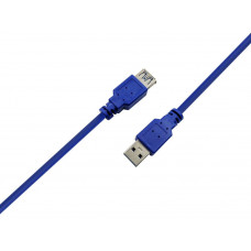 Кабель ProLogix USB - USB V 3.0 (M/F), 1.8 м, синій (PR-USB-P-11-30-18m)