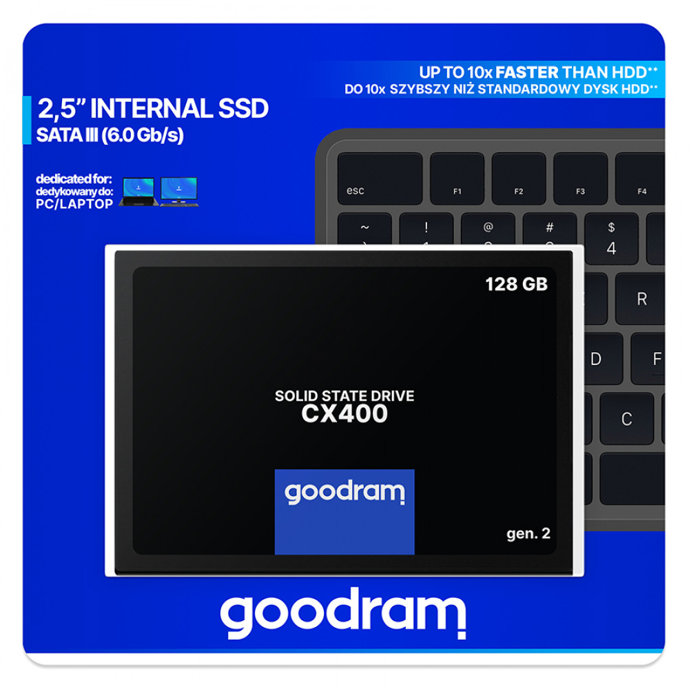 Накопичувач SSD  128GB Goodram CX400 Gen.2 2.5