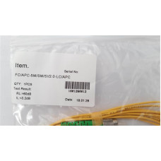 Патчкорд Abee LC/APC-FC/APC simplex, G657A, 2.0mm, 5m