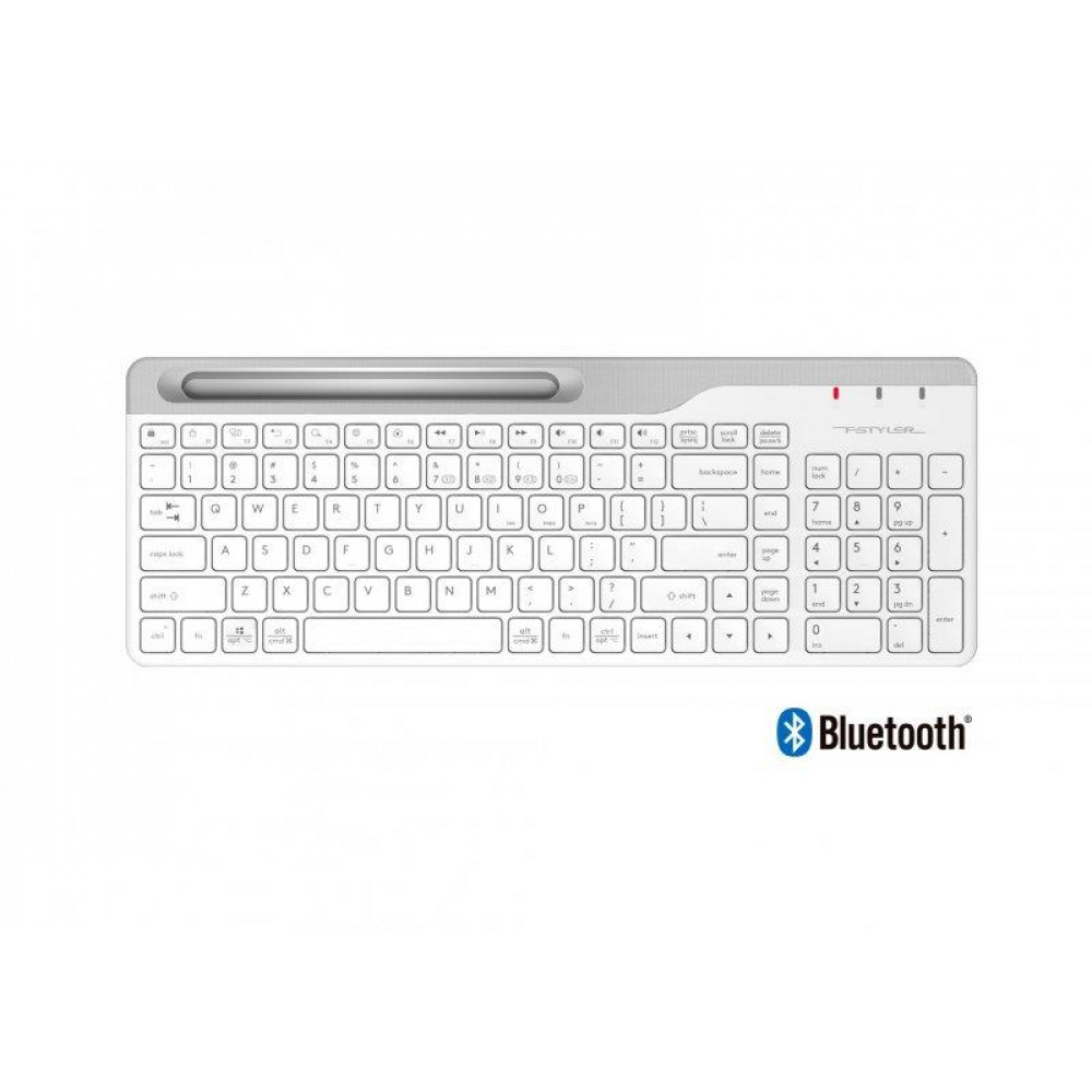 Клавіатура бездротова A4Tech Fstyler FBK25 White 